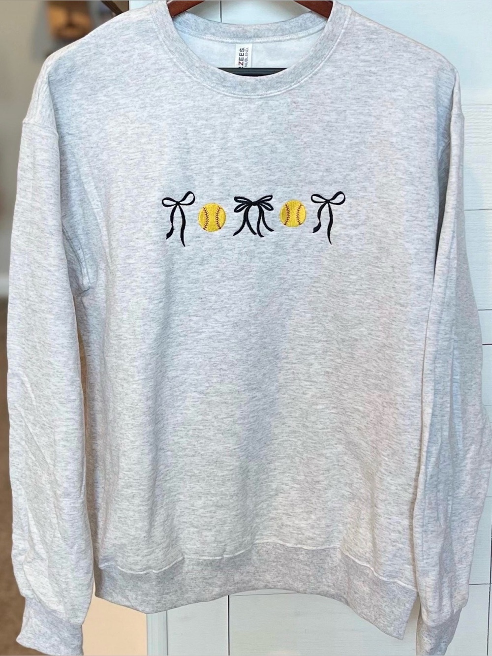 Women’s Softball & Bow Sweatshirt